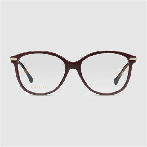 gucci gg 0090o floral cat eye optical frames|Cat eye optical frame in black .